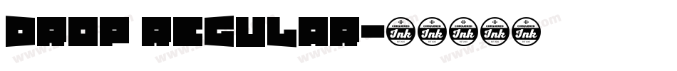 Drop Regular字体转换